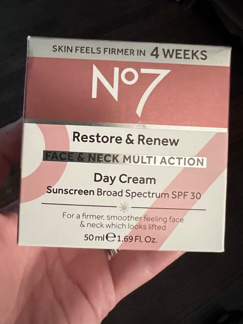 No7 Restore & Renew Day Cream SPF 30 — Hydrating Moisturizer